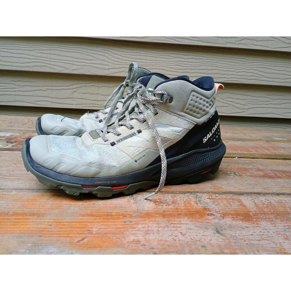 Salomon Outpulse Mid GTX Gore-Tex Men Gray Trail Hiking Boots 415889 US 9